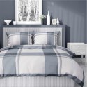 Pościel satynowa 220x200 kratka duża szara beżowa 5218 A Home Satin 41 Pościel satynowa 220x200 kratka duża szara beżowa 5218 A Home Satin 41