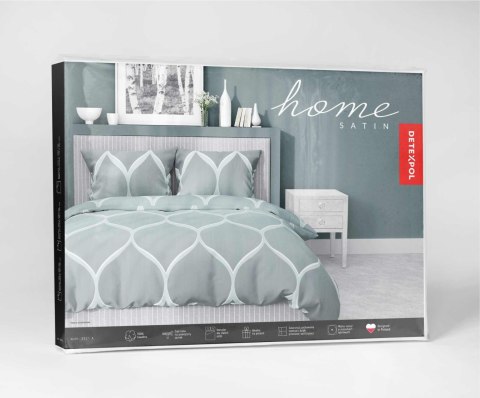 Pościel satynowa 220x200 miętowa geometryczna 5221 A Home Satin 41 Pościel satynowa 220x200 miętowa geometryczna 5221 A Home Satin 41