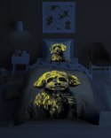 Pościel świecąca w ciemności 140x200 Rudy Piesek 5421 A Fluo 68 Pościel świecąca w ciemności 140x200 Rudy Piesek 5421 A Fluo 68