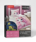 Pościel świecąca w ciemności 160x200 Różowy Jednorożec 5418 A Fluo 68 Pościel świecąca w ciemności 160x200 Różowy Jednorożec 5418 A Fluo 68