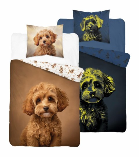 Pościel świecąca w ciemności 160x200 Rudy Piesek 5421 A Fluo 68 Pościel świecąca w ciemności 160x200 Rudy Piesek 5421 A Fluo 68