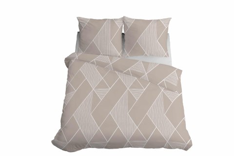 Pościel z mikrofibry 220x200 Geometryczny styl ciepły beż 5029 A 65 Light Pościel z mikrofibry 220x200 Geometryczny styl ciepły beż 5029 A 65 Light