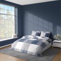 Pościel z mikrofibry 220x200 Krata niebieska szara 5038 A 65 Light Pościel z mikrofibry 220x200 Krata niebieska szara 5038 A 65 Light