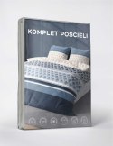 Pościel z mikrofibry 220x200 Niebieska beżowa geometria 5028 A 65 Light Pościel z mikrofibry 220x200 Niebieska beżowa geometria 5028 A 65 Light