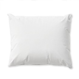 Poszewka bawełniana 50x70 na zakład 20 cm Adamaszkowa pasek 4 mm biała hotelowa PC