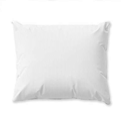 Poszewka bawełniana 50x70 na zakład 20 cm Adamaszkowa pasek 4 mm biała hotelowa PC Poszewka bawełniana 50x70 na zakład 20 cm Adamaszkowa pasek 4 mm biała hotelowa PC