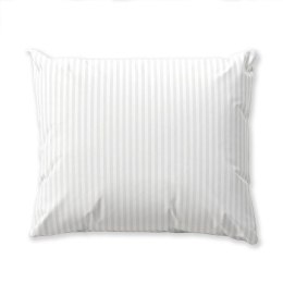 Poszewka bawełniana 70x80 na zakład 20 cm Adamaszkowa pasek 1 cm biała hotelowa PC