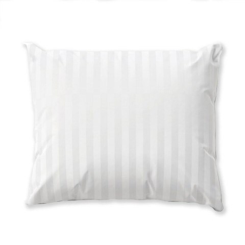 Poszewka bawełniana 70x80 na zakład 20 cm Adamaszkowa pasek 2 cm biała hotelowa PC Poszewka bawełniana 70x80 na zakład 20 cm Adamaszkowa pasek 2 cm biała hotelowa PC