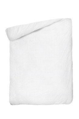Poszwa bawełniana 140x200 na zakład 25 cm Adamaszkowa pasek 4 mm biała hotelowa PC