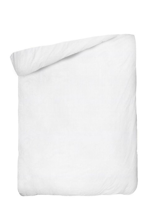 Poszwa bawełniana 160x200 na zakład 25 cm Adamaszkowa pasek 4 mm biała hotelowa PC Poszwa bawełniana 160x200 na zakład 25 cm Adamaszkowa pasek 4 mm biała hotelowa PC