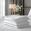 Prześcieradło bawełniane 165x255 Porto białe hotelowe PC Prześcieradło bawełniane 165x255 Porto białe hotelowe PC