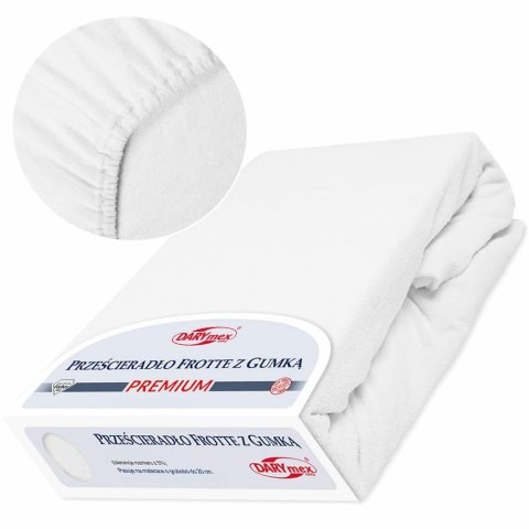 Prześcieradło frotte z gumką 140x200 białe 001 Premium Prześcieradło frotte z gumką 140x200 białe 001 Premium