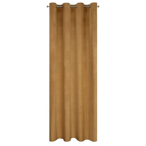 Zasłona 140x250 Rosa miodowa welurowa gotowa na przelotkach D91 Zasłona 140x250 Rosa miodowa welurowa gotowa na przelotkach D91
