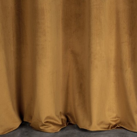Zasłona 140x250 Rosa miodowa welurowa gotowa na przelotkach D91 Zasłona 140x250 Rosa miodowa welurowa gotowa na przelotkach D91