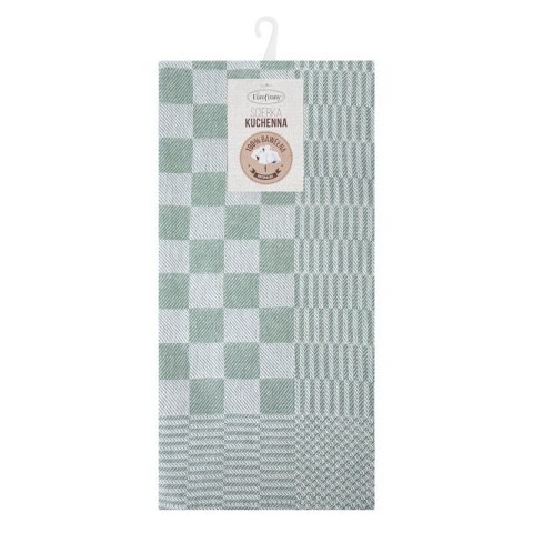 Komplet ścierek kuchennych 2szt 50x70 Mauro zielona kratka Eurofirany Komplet ścierek kuchennych 2szt 50x70 Mauro zielona kratka Eurofirany