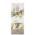 Komplet ścierek kuchennych 3szt 50x75 Olive zielona biała liście oliwki Eurofirany Komplet ścierek kuchennych 3szt 50x75 Olive zielona biała liście oliwki Eurofirany