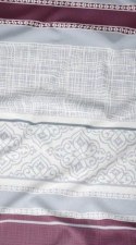 Pościel bawełniana 140x200 ornamenty bordowa szara zapinana na suwak 3567 C KARO Bawełna Max Pościel bawełniana 140x200 ornamenty bordowa szara zapinana na suwak 3567 C KARO Bawełna Max