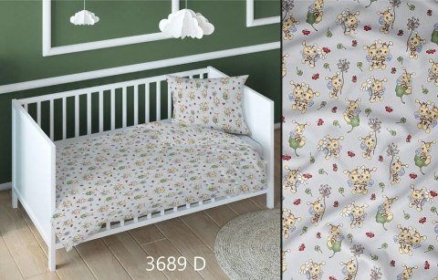 Pościel bawełniana 140x200 pszczółki szara żółta dziecięca zapinana na suwak 3689 D KARO Kraina Snów Pościel bawełniana 140x200 pszczółki szara żółta dziecięca zapinana na suwak 3689 D KARO Kraina Snów