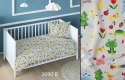 Pościel bawełniana 140x200 zwierzęta szara kolorowa dziecięca zapinana na suwak 3690 B KARO Kraina Snów Pościel bawełniana 140x200 zwierzęta szara kolorowa dziecięca zapinana na suwak 3690 B KARO Kraina Snów