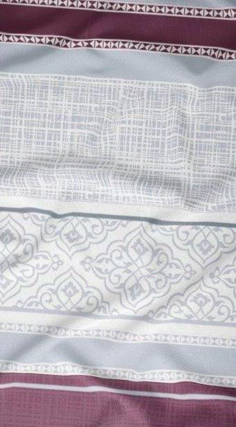 Pościel bawełniana 160x200 ornamenty bordowa szara zapinana na suwak 3567 C KARO Bawełna Max Pościel bawełniana 160x200 ornamenty bordowa szara zapinana na suwak 3567 C KARO Bawełna Max