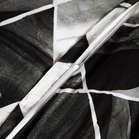 Pościel bawełniana 180x200 71480/1 grafitowa czarna biała geometria Cottonlove Pościel bawełniana 180x200 71480/1 grafitowa czarna biała geometria Cottonlove