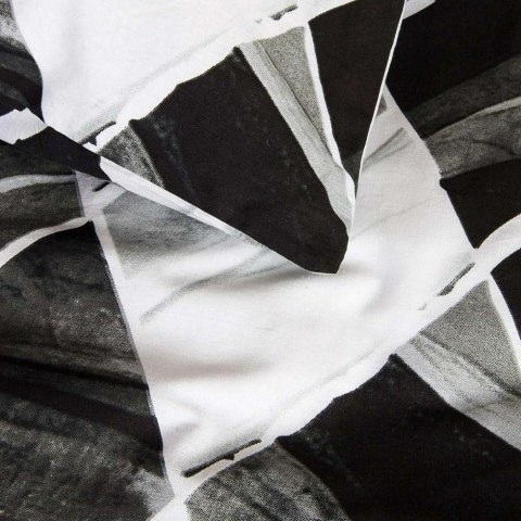 Pościel bawełniana 180x200 71480/1 grafitowa czarna biała geometria Cottonlove Pościel bawełniana 180x200 71480/1 grafitowa czarna biała geometria Cottonlove