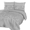 Pościel bawełniana 220x200 71479/1 szara biała groszki kwiaty motyle Cottonlove Pościel bawełniana 220x200 71479/1 szara biała groszki kwiaty motyle Cottonlove