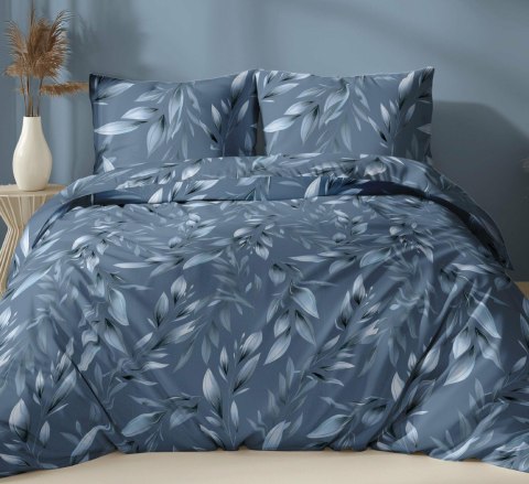 Pościel bawełniana 220x200 morelowa liście zapinana na suwak 5048 A KARO Bawełna Max Pościel bawełniana 220x200 morelowa liście zapinana na suwak 5048 A KARO Bawełna Max
