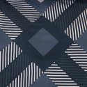 Pościel satynowa 140x200 1544/1 granatowa biała geometria z jedną poszewką Satynlove Pościel satynowa 140x200 1544/1 granatowa biała geometria z jedną poszewką Satynlove