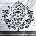 Pościel satynowa 160x200 1543/1 biała grafitowa ornamenty Satynlove Pościel satynowa 160x200 1543/1 biała grafitowa ornamenty Satynlove
