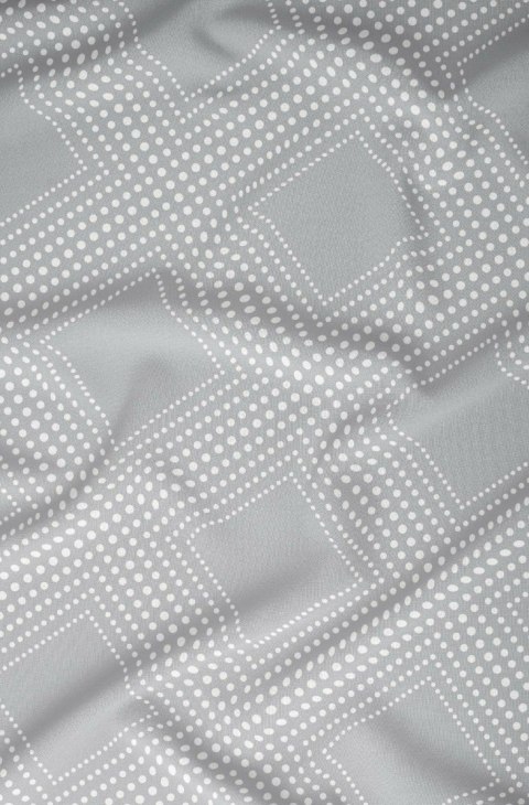 Pościel satynowa 160x200 biała pudrowa liście zapinana na suwak 5066 B - Karo Satin 160 Pościel satynowa 160x200 biała pudrowa liście zapinana na suwak 5066 B - Karo Satin 160