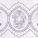 Pościel satynowa 180x200 1542/1 biała niebieska paski ornamenty Satynlove Pościel satynowa 180x200 1542/1 biała niebieska paski ornamenty Satynlove