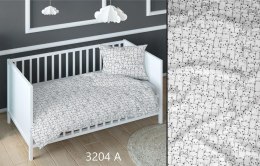 Poszewka bawełniana 40x40 kotki biała czarna dziecięca zapinana na suwak 3204 A KARO Kraina Snów