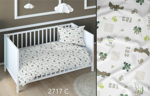 Poszewka bawełniana 40x40 krokodyle beżowa zielona dziecięca zapinana na suwak 2717 C KARO Kraina Snów Poszewka bawełniana 40x40 krokodyle beżowa zielona dziecięca zapinana na suwak 2717 C KARO Kraina Snów