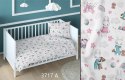 Poszewka bawełniana 40x40 króliki biała różowa dziecięca zapinana na suwak 3717 A KARO Kraina Snów Poszewka bawełniana 40x40 króliki biała różowa dziecięca zapinana na suwak 3717 A KARO Kraina Snów