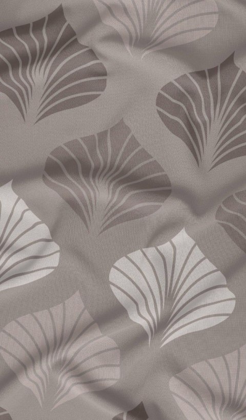 Poszewka bawełniana 50x60 beżowa liście zapinana na suwak 4831 A KARO Bawełna Max Poszewka bawełniana 50x60 beżowa liście zapinana na suwak 4831 A KARO Bawełna Max