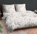 Poszewka bawełniana 50x60 biała beżowa kwiatuszki zapinana na suwak 4215 E KARO Bawełna Max Poszewka bawełniana 50x60 biała beżowa kwiatuszki zapinana na suwak 4215 E KARO Bawełna Max