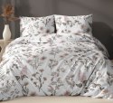 Poszewka bawełniana 50x60 biała beżowa kwiaty zapinana na suwak 4742 D KARO Bawełna Max Poszewka bawełniana 50x60 biała beżowa kwiaty zapinana na suwak 4742 D KARO Bawełna Max