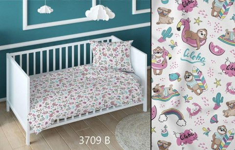 Poszewka bawełniana 50x60 pieski aloha różowa dziecięca zapinana na suwak 3709 B KARO Kraina Snów Poszewka bawełniana 50x60 pieski aloha różowa dziecięca zapinana na suwak 3709 B KARO Kraina Snów