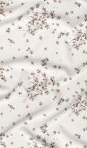 Poszewka bawełniana 70x80 biała beżowa kwiatuszki zapinana na suwak 4215 E KARO Bawełna Max Poszewka bawełniana 70x80 biała beżowa kwiatuszki zapinana na suwak 4215 E KARO Bawełna Max