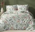 Poszewka bawełniana 70x80 miętowa kwiaty zapinana na suwak 5047 A KARO Bawełna Max Poszewka bawełniana 70x80 miętowa kwiaty zapinana na suwak 5047 A KARO Bawełna Max