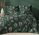 Poszewka bawełniana 70x80 zielona liście zapinana na suwak 4741 B KARO Bawełna Max Poszewka bawełniana 70x80 zielona liście zapinana na suwak 4741 B KARO Bawełna Max