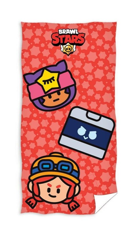Ręcznik dziecięcy 70x140 Brawl Stars plażowy czerwony bawełniany C24 Ręcznik dziecięcy 70x140 Brawl Stars plażowy czerwony bawełniany C24