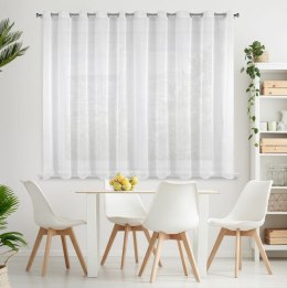 Firana 300x160 Lucy biała gotowa na przelotkach KARO