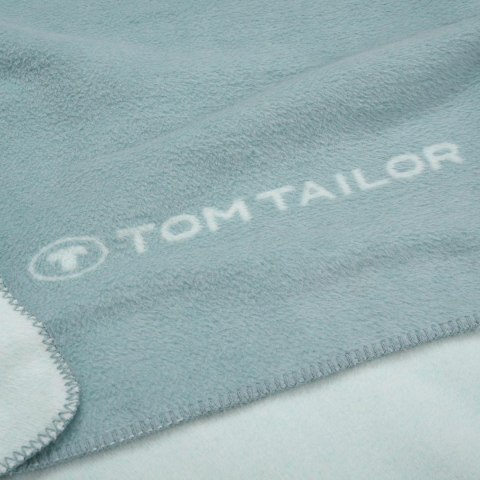 Koc bawełniany akrylowy 150x200 Tom Tailor miętowy seledynowy jednobarwny żakardowy Koc bawełniany akrylowy 150x200 Tom Tailor miętowy seledynowy jednobarwny żakardowy