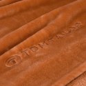 Koc narzuta z mikrofibry 150x200 Tom Tailor pomarańczowy jednobarwny Koc narzuta z mikrofibry 150x200 Tom Tailor pomarańczowy jednobarwny