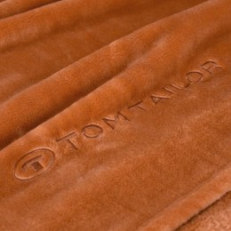 Koc narzuta z mikrofibry 150x200 Tom Tailor pomarańczowy jednobarwny