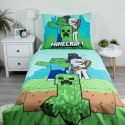 Pościel bawełniana 140x200 Minecraft Mobs Here niebieska zielona poszewka 70x90 JF 02 Pościel bawełniana 140x200 Minecraft Mobs Here niebieska zielona poszewka 70x90 JF 02