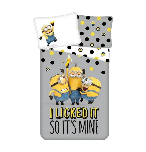 Pościel bawełniana 140x200 Minionki szara PRANA USZKODZONY SUWAK Pościel bawełniana 140x200 Minionki szara PRANA USZKODZONY SUWAK