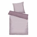 Pościel bawełniana 140x200 Tom Tailor wrzosowa fioletowa pasy Renforce poszewka 70x90 Pościel bawełniana 140x200 Tom Tailor wrzosowa fioletowa pasy Renforce poszewka 70x90